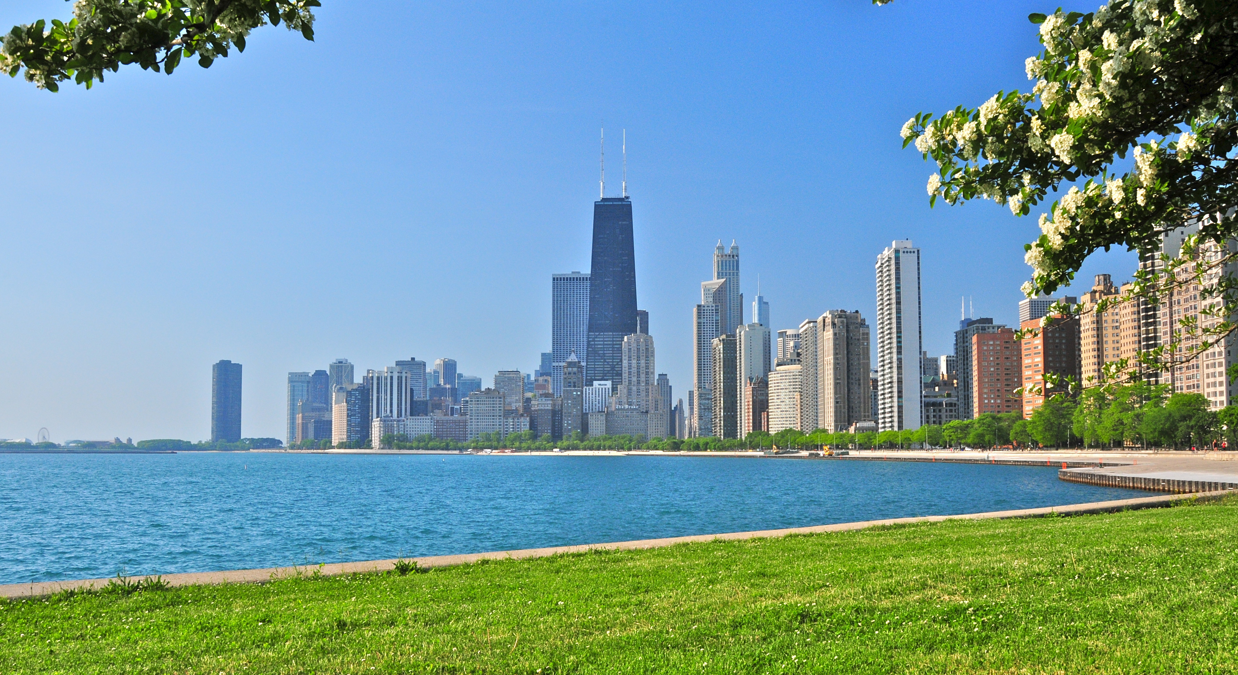 Chicago Downtown and Lake Michigan